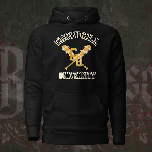 "CROWDKILL UNIVERSITY" Pullover Hoodie – Black Rose Records Exclusive