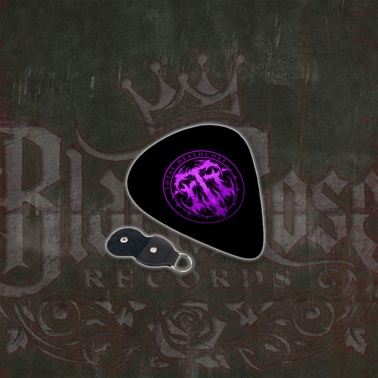 “TOTAL DEATHCORE GUITAR PICK SET” - 6-Pack Black Logo Picks + Carry Wallet